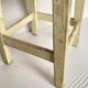Wooden workshop stool from the 1950s