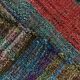 Kilim Red Brown Striped Pattern Vintage Kilim Rug, 93x232Cm