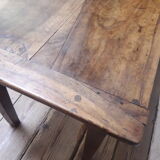 Solid walnut kneading table old XIX°