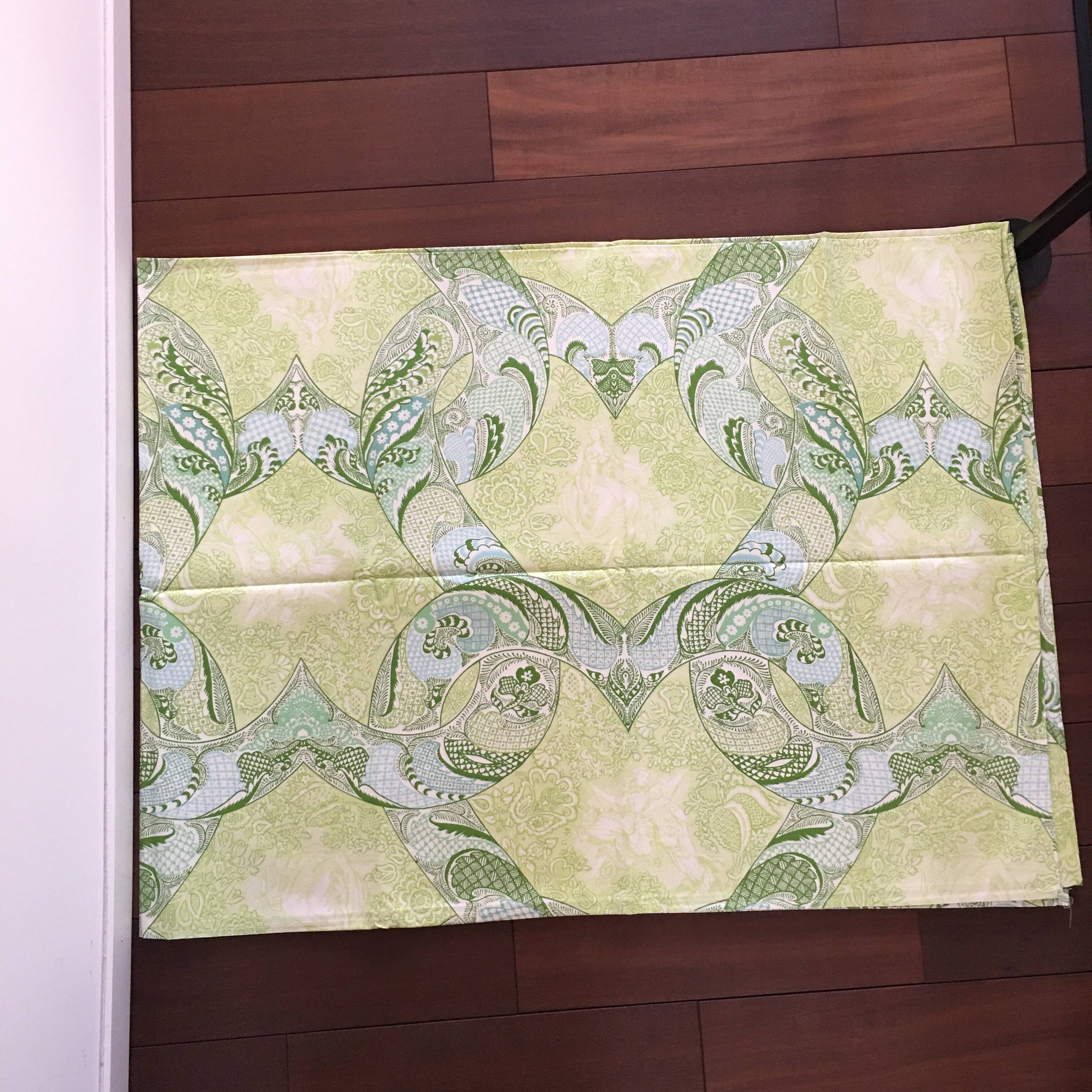 Nappe Trianon verte en satin de coton