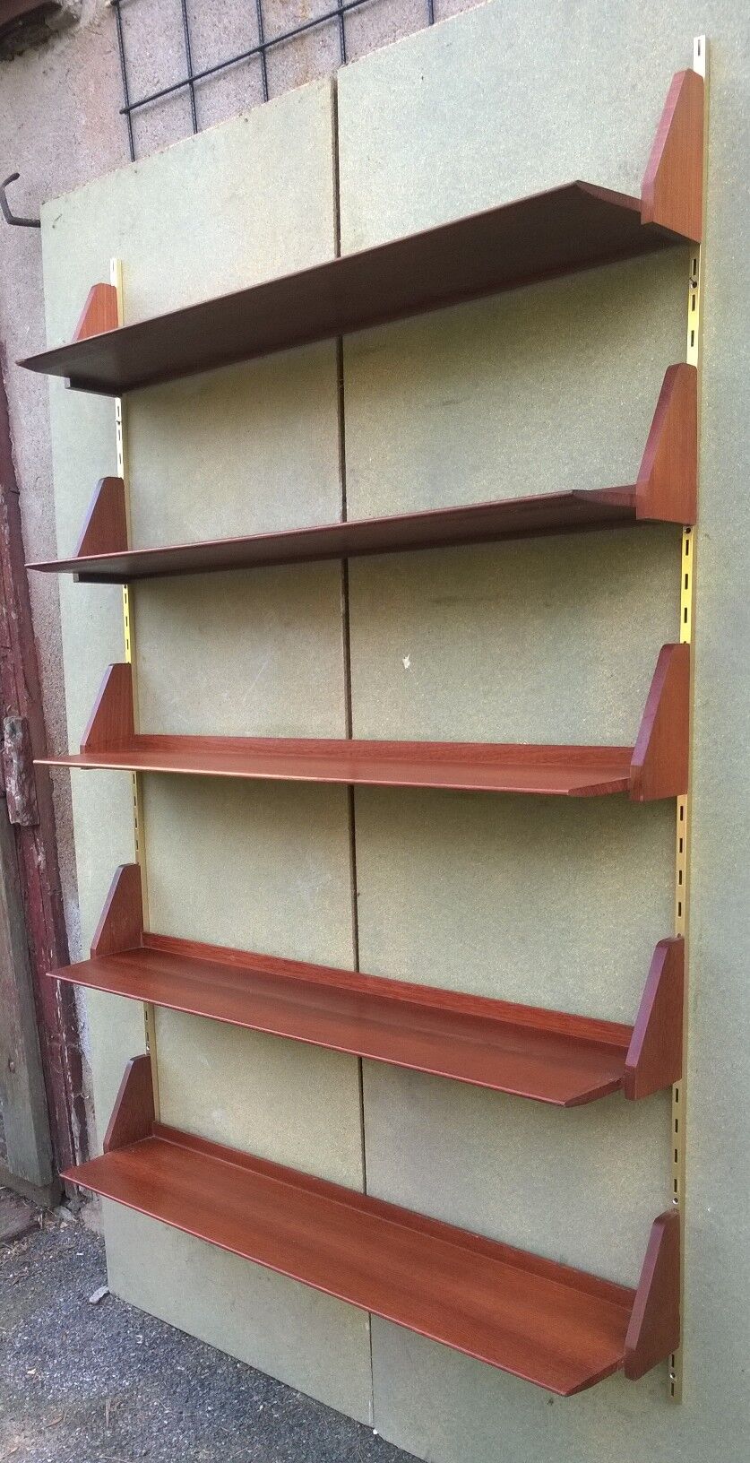 Adjustable shelf in teak, model WK 192, by Dieter Reinhold for WK MÖBEL
