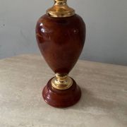 Le Dauphin house lamp in wood and brass from the 70s-80s