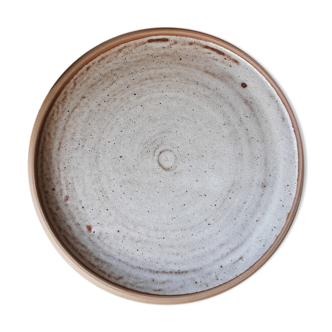 Plat rond en grès Roger Jacques
