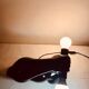Vintage ceramic dumbbell lamp by JC Peiré