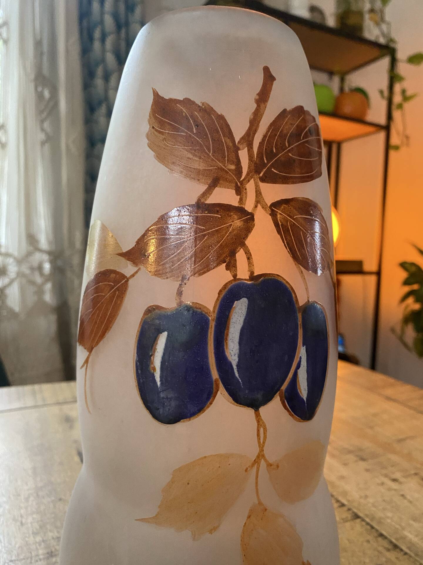 Vase signed "Ely" – Art Deco / Art Nouveau style – 30 cm