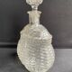 Liquor decanter - pressed molded satin glass (1882 to 1908)- legras for guilloteaux