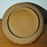 Set of 3 dishes 19th century terracotta painting 1895 boat lily lily swan