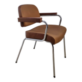 Vintage two-tone skai armchair