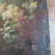 Painting of flowers from the 19th century, Napoleon III period.