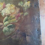 Tableau peinture fleurs Napoléon III, XIXe siècle