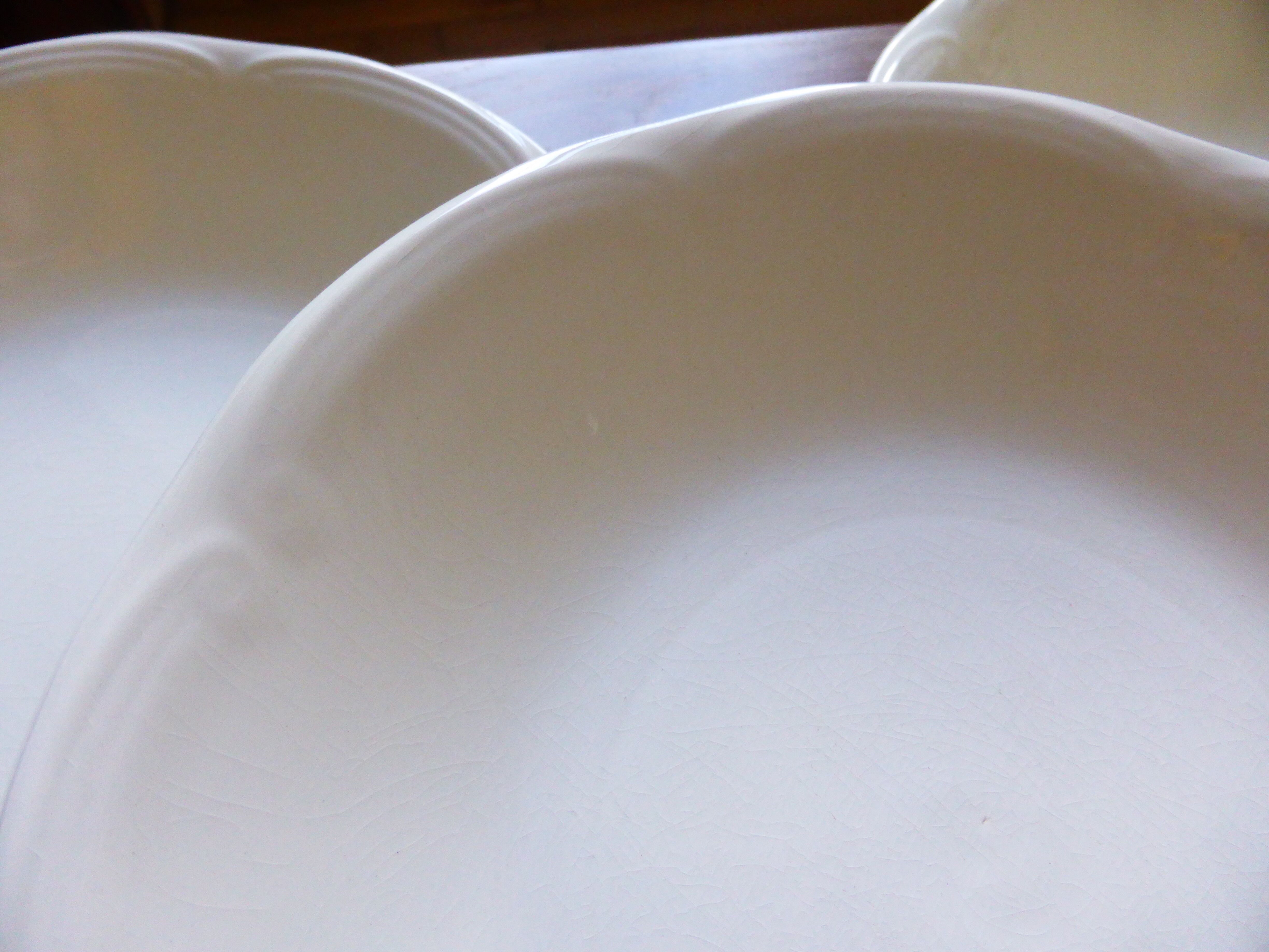 4 vintage hollow plates from Gien's earthenware factory