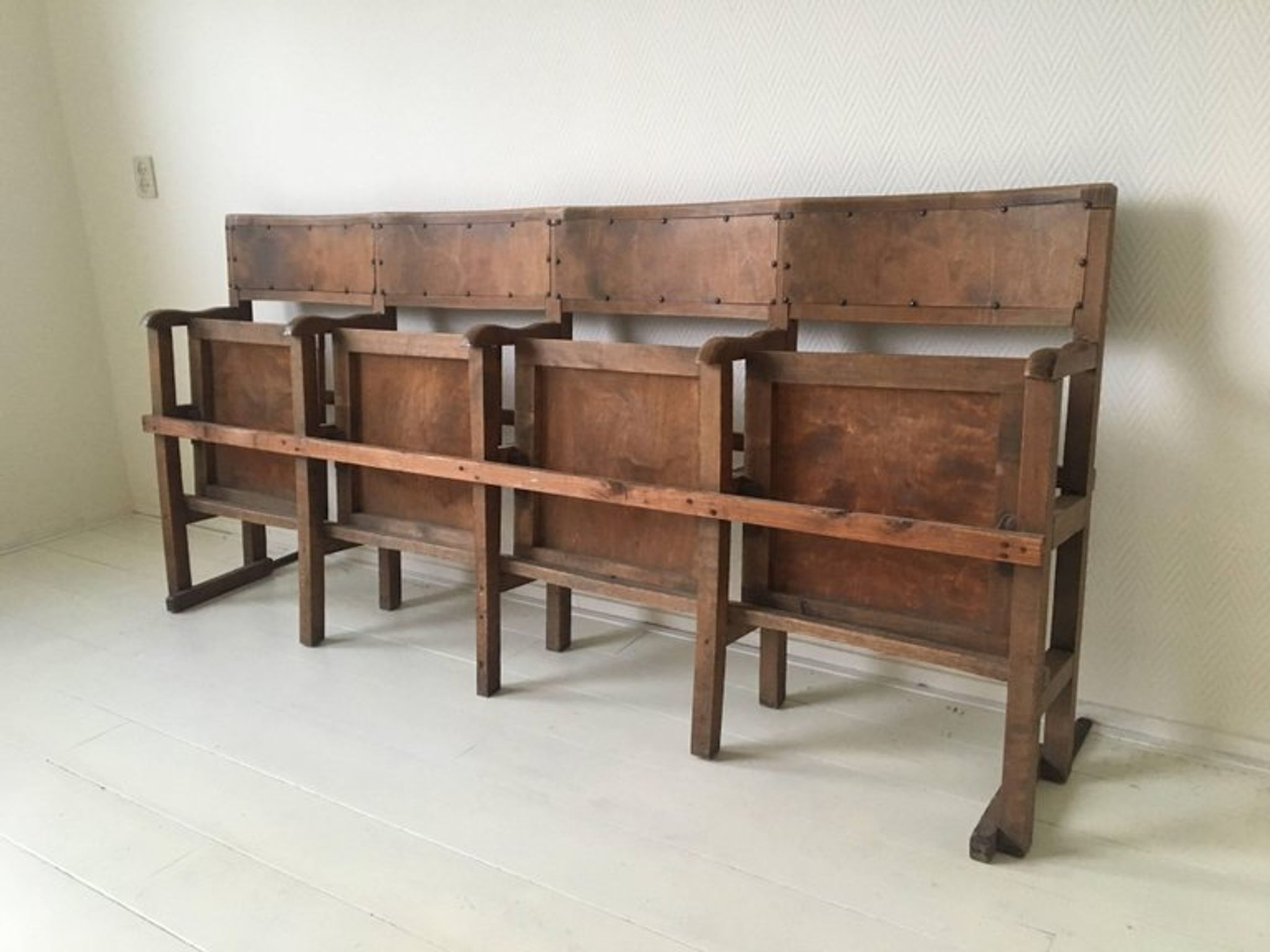 Chairs of foldable and industrial cinema by Luterma Estonia 1940s