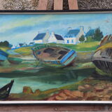 Table Bretagne Guilvinec, signed