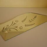 Double Venetian mirror, asymmetrical, beveled