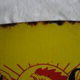 Enamel yellow plate "The small Gironde"
