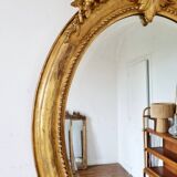 Antique oval mirror