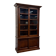 Classic English Bookcase with Glass Sliding Doors