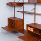 Royal System wall unit by Poul Cadovius for Cado, Denmark, 1960s – 17 pieces