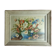 Painting painting still life flowers signed Peyrinaud wood frame