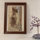 Old painting, Provencal landscape, watercolor early twentieth century