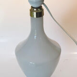 Glass table lamp in opal 1950