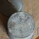 Medium round zinc basin with garden lid