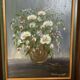 Tableau bouquet de fleurs huile sur toile