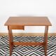 Elegant small teak desk, with drawer, 1960s.