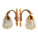 Pair of Acanthus Leaf Wall Lights 1970