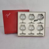 6 verres à cognac en cristal de Baccarat