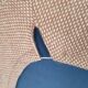 Chauffeuse vintage,  tissu et chrome