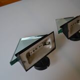 Pair of postmodernist wall sconces, 1980
