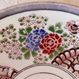 2 large Japanese plates with rare “Inban” decoration