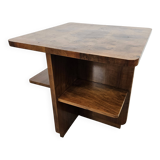Art Decò coffee table from the 1930s, square in walnut burl