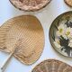 VINTAGE Wicker and Brass Wall COMPOSITION