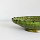 Old Tamegroute bowl, green glazed ceramics, pottery, catch-all.