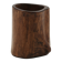 Small brutalist monoxyle vase in wood, 1970s.