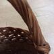 Panier ancien en osier tressé