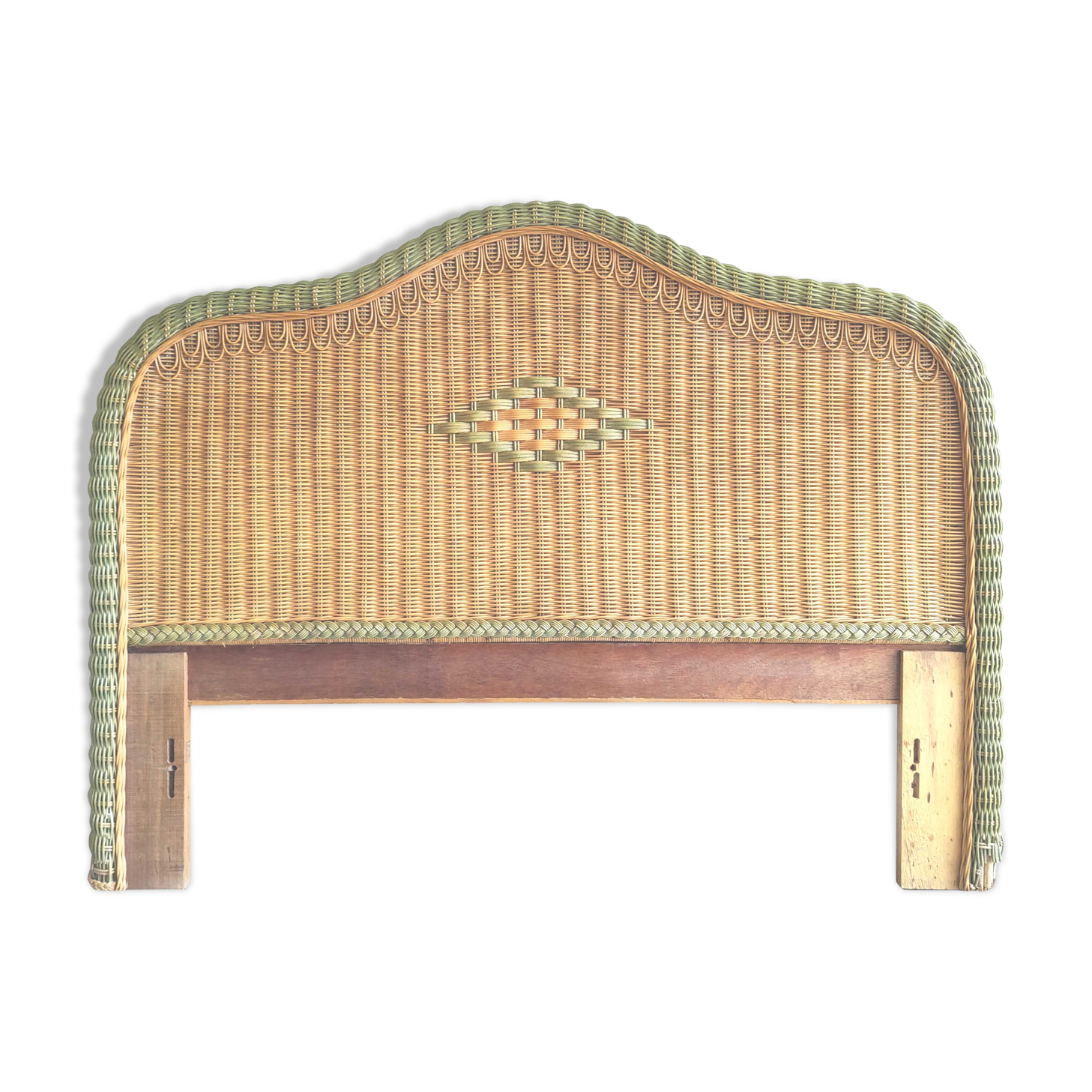 Rattan headboard 2 people
