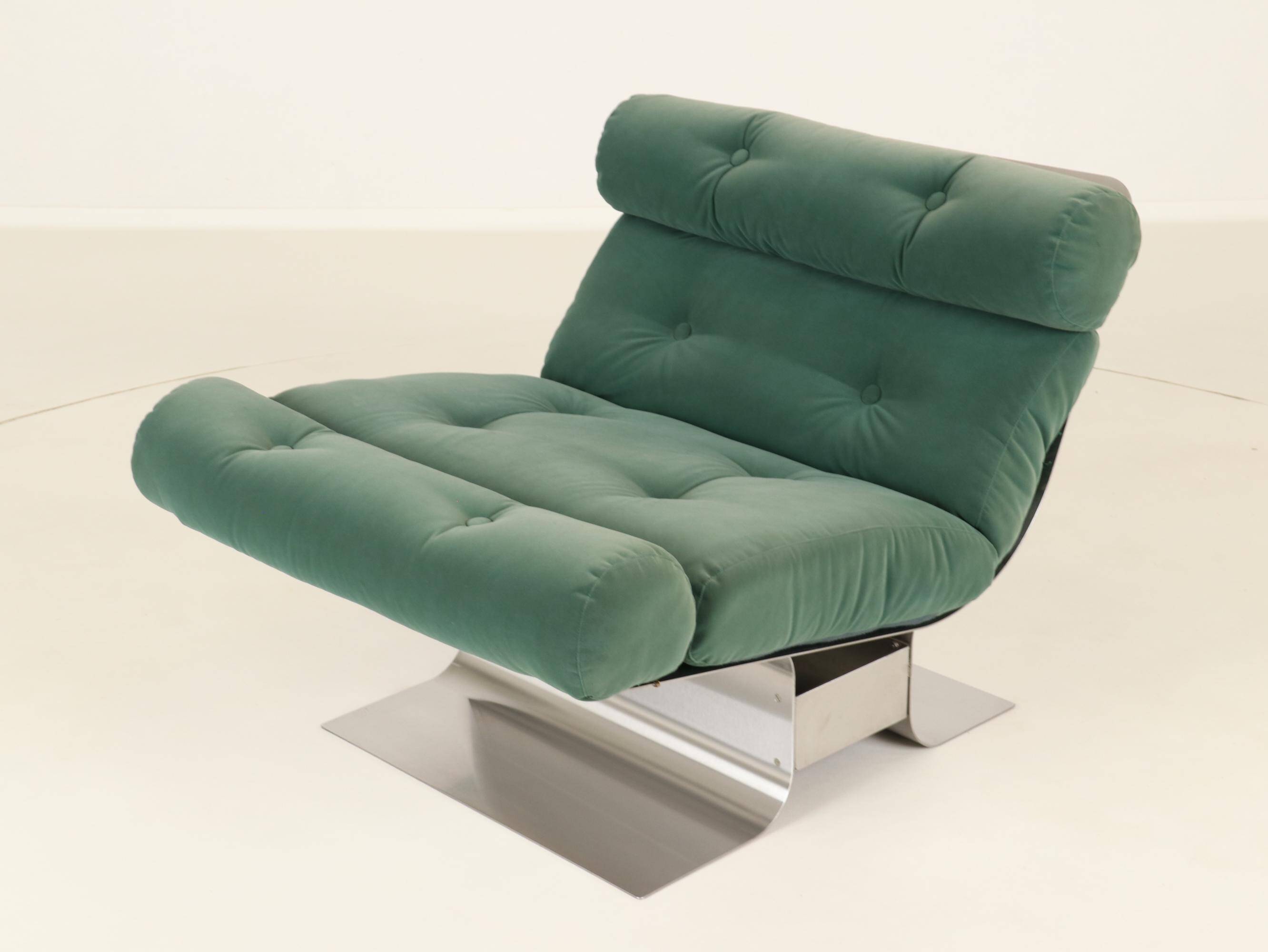 Rare Lounge Chair by François Monnet for Kappa, France, 1970s