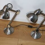 Paire de lampes Super Chrome 1930