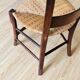 Chaise ancienne en bois et assise paillée