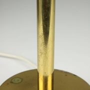 Mid-Century Brass & Glass Table Lamp