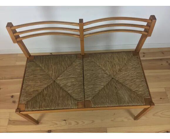 Modernist bench mulched 1950s in wood