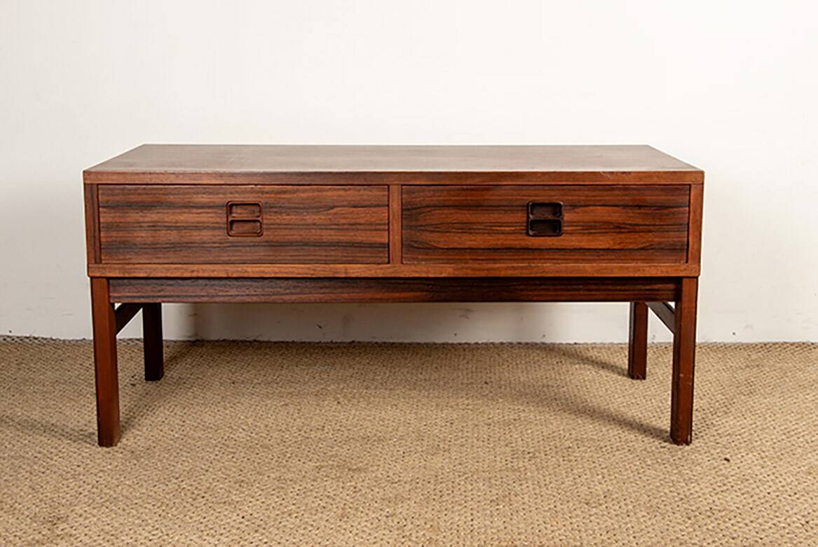 Small chest of drawers, hall or occasional furniture, Danish in rosewood.