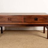 Small chest of drawers, hall or occasional furniture, Danish in rosewood.