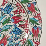 Empty pocket decorated with red and blue flowers