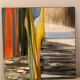 Contemporary abstract oil painting on canvas