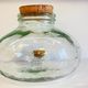 Bonbonnes vintage en verre soufflé et liège