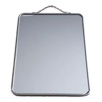Stainless steel barber mirror 18 cm x 24 cm